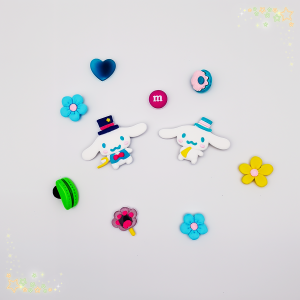 Crocs Style Womens slippers DIY Cute Cartoon Accessories Breathable Non-slip Slippers Cave Shoes for Ladies Home Shoe