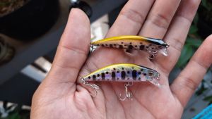 Umpan minnow lure sinking 5gr yellow black