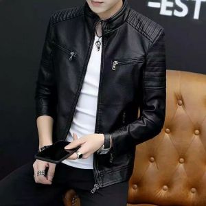 Jaket Pria Kulit Sintetis terbaru / Jaket Kulit Pria Kulit Sintetis Motor Terlaris