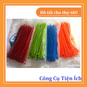 20cm - Bịch 100 chiếc dây thít nhựa - Được chọn màu (mỗi bịch 1 màu)