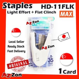 MAX HD-11FLK Stapler Vaimo 11 Light Effort Flat Clinch Use Staples 11-1M 100% Genuine Max MADE IN JAPAN MAX Stapler