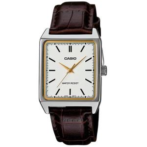 CASIO ORIGINAL - CASIO LTP-V007L-7E2UDF - New - WOMEN - Silver Brown - Leather - Jam dunia JD18ST # Jam Tangan Wanita Cewek Anti Air Digital Analog + CASIO LTP V007L 7E LTP-V007L V 007 L LTPV007 LTP-V007 LTPV007L LTP-007 LTP-V007L-7E V007 $ WR0 STK KC7