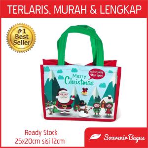 TAS NATAL Tas Sekolah Minggu Anak Murah Terlaris Goodie Bag Christmas xmas ( isi 10 pcs ) souvenir natal jakarta medan kudus semarang surabaya papua murah