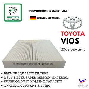 TOYOTA VIOS 2007 onwards NCP 92/ NCP 93 / NCP 151 Cabin Filter ECO POWER Brand