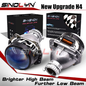 Car H4 Headlight Upgrade Hella 3R G5 HID D2S D2H HID Bi-xenon Projector Lens Blue Lens 3.0‘’ RHD