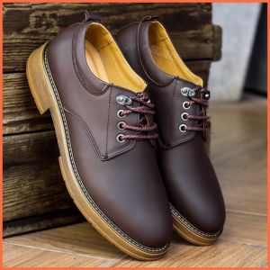 Giày da nam chất liệu da bò nguyên tấm HQC SHOES phong cách trẻ trung AQ003