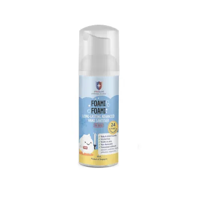 jMedGuard® Foami Foami Hand Sanitiser: Long-Lasting and Advanced Protection Against Germs. Non-Alcohol Safe For Babies and Pregnant Women/ Family-friendly/ Made in SG