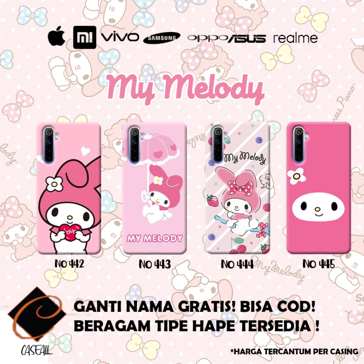 Case Casing My Melody Hello Kitty Semua Tipe HP Vivo Y30 Y50 Oppo