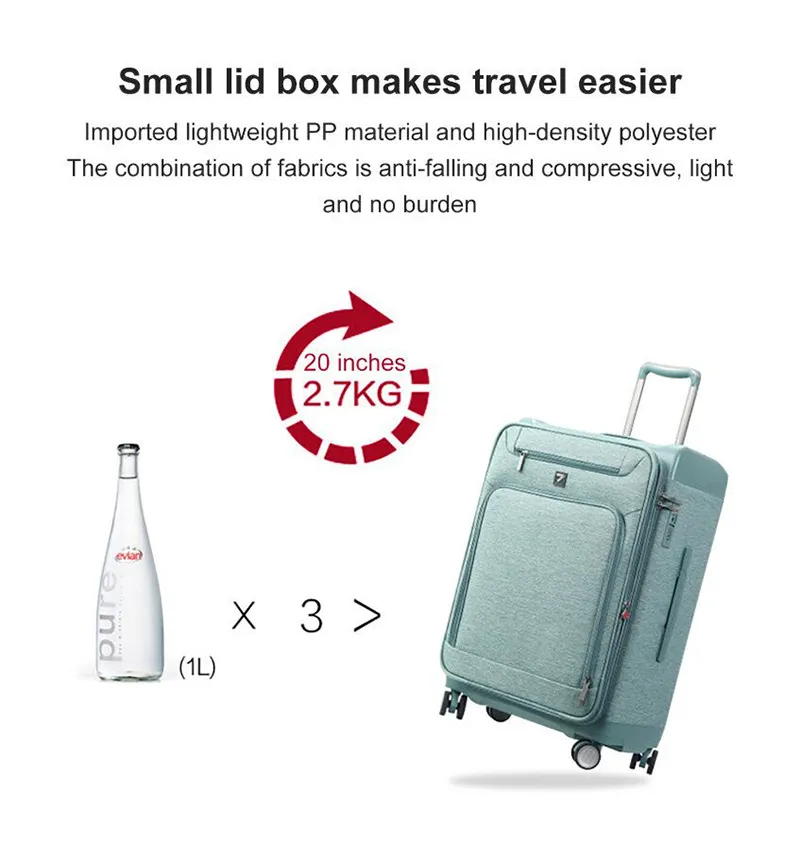 Uniwalker Luggage bag 16/20/24 Inch Business Suitcase Wheel Travel