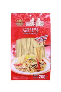 หมี่ซั่วหลือง มีฮาลาล เส้นเหนียว นุ่ม อร่อย Shao Lin Si Longevity Noodles 200 g