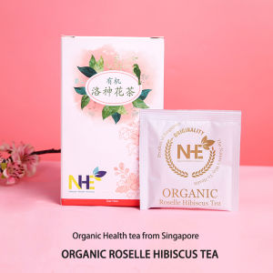 NHE Organic Roselle Hibiscus Herbal Tea | Slimming & Beauty & Anti-Wrinkle | (2.5g*15sachets) | Improve Digestive Disorders Metabolism and Hypertension or Anxiety