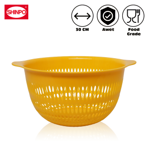 SHINPO Bakul / Wakul Bulat Plastik Diameter 30 CM Saringan Keranjang Fuji Round Basket Strainer BPA Free SPO-SIP-241L