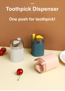 ❤Toothpick Dispenser❤Portable Transparent Pop-up Box Kitchen Dining Storage Utensils❤️SG Seller❤️