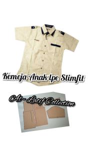 pola instan / pola jiplak kemeja LPE anak slimfit.