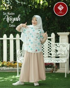 Gamis Anak Afiyah Junior Plus Hijab (usia 8-14 thn) ANV