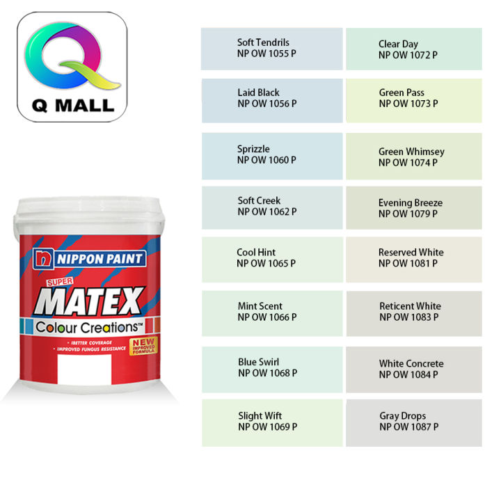 (1055-1087) 5L Nippon Paint Interior Super Matex Timeless Off-Whites