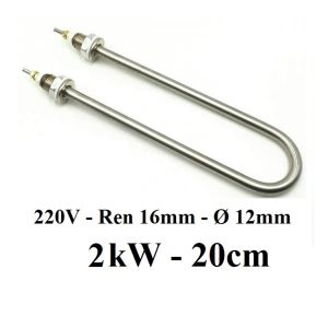 2kW - 220V - U ĐƠN ĐIỆN TRỞ NỒI PHỞ NẤU CHÁOTHANH NHIỆT ĐUN NƯỚC