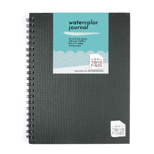 Tokyo Finds Watercolor Journal Deep Green (Large)