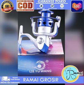 COD RIL REEL SPINNING MURAH SERI YD 1000-2000-3000-400-5000-6000-7000 BIRU 8BB