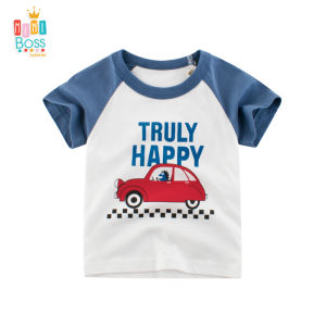 Áo phông trẻ em hình ô tô - Quần áo cho bé cotton 27Kids Quảng Châu