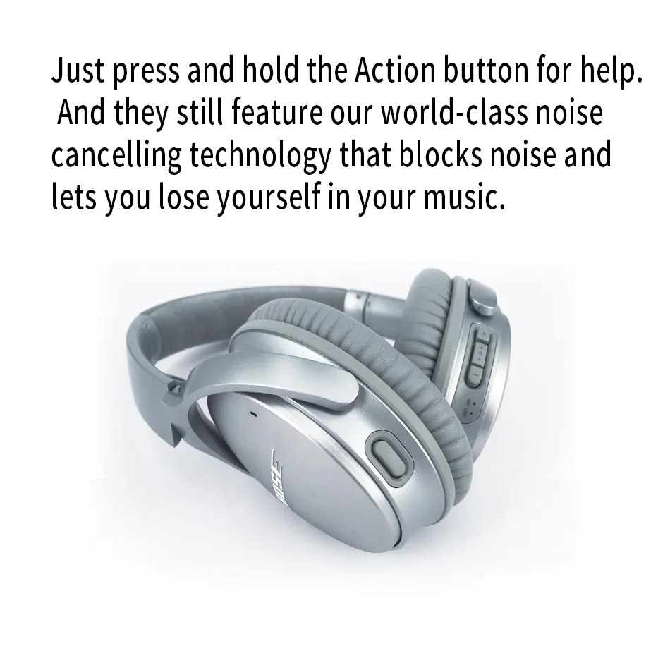 BOSE QUIETCOMFORT35 シルバー！ Bose QuietComfort Wireless Noise Cancelling Headphones