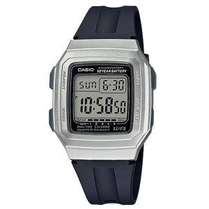 CASIO ORIGINAL - CASIO F-201WAM-7AVDF - Digital Youth - NEW - WOMEN - Rubber Band - Hitam Silver - Jam dunia JD18ST # Jam Tangan Wanita Cewek Anti Air Digital Analog + CASIO F 201WAM 7A F-201WAM 201 WAM F201 F-201 F201WAM F-201WAM-7A $ WR0 STR SD7 HT7