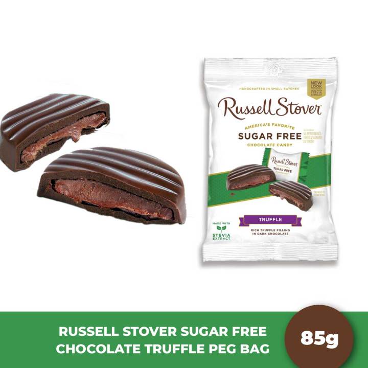 Russell Stover Sugar Free Rich Truffle Filling in Dark Chocolate Candy