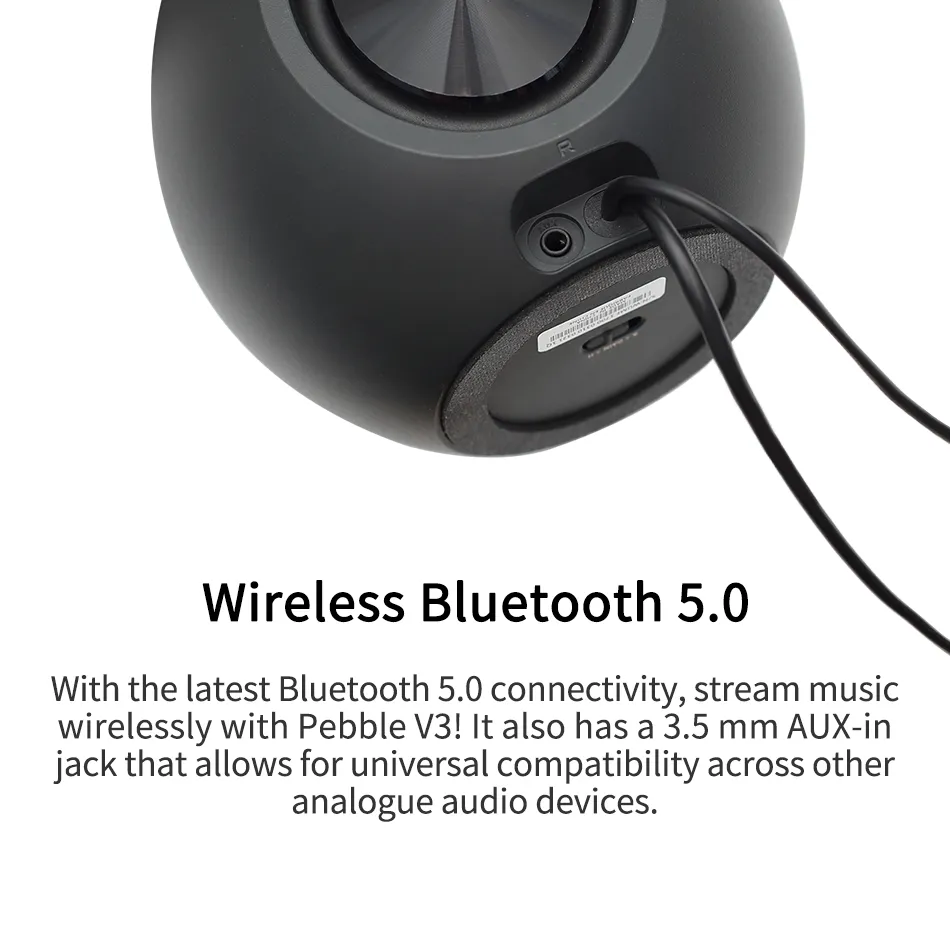 Creative pebble V3 desktop / Laptop speaker with USB, Type-C, Bluetooth, Aux, Unboxing