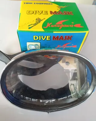 หน้ากากดำน้ำ หน้ากากยิงปลา DIVE MASK Kunugawa No.390​ เลนส์​กระจกเกรดA