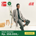 H&M Voucher Rp 250,000,- Digital Code. 