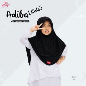 Adiba Kids Hijab Anak Sekolah Bergo Instant Syari by Khayr Moswear - Super Hemat