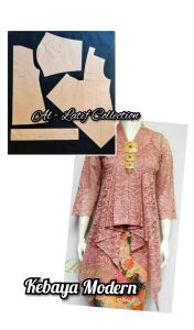 pola instan / pola jiplak kebaya modern