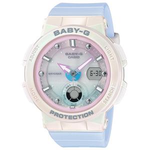 CASIO ORIGINAL - CASIO BABY-G - BGA-250-7A3DR - WOMEN - Biru Pink - Rubber Band - NEW - Jam dunia JD18 # Jam Tangan Wanita Cewek Anti Air BABY G BABYG BEBI G BEBIG DIGITAL Analog + CASIO BGA 250 7A BGA-250 250 BGA250 BGA-250-7A $ WR1 STR SD7