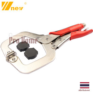 ซีแคลมป์ แคลมป์คีมล็อค 11 นิ้ว แคลมป์ล็อคอเนกประสงค์ คีมล็อค W-new 11Inch C Clamp Clip Locking Easy Grip DIY Woodworking Multifunctional pliers C-type flat lock clamp