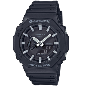 CASIO ORIGINAL - CASIO G-SHOCK GA-2100-1ADR - Men - Strap Black - Resin - NEW - Jam dunia JD18 # Jam Tangan Pria Cowok Anti Air G SHOCK GSHOCK GSHOK SYOK SOK DIGITAL Analog + CASIO GA 2100 1A GA-2100-1A 2100 GA2100 GA-2100- 2100 $ WR2 STR BS7 HT7 s002