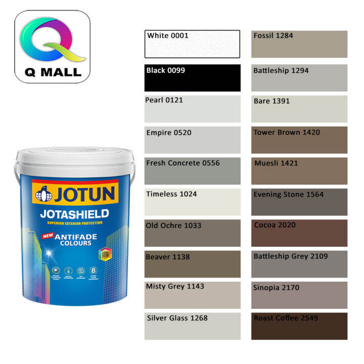 (0001-2549) 1L Jotun Jotashield Antifade Colours Exterior Paint Part 8 ...