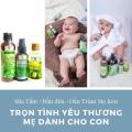 Bộ sản phẩm dành cho trẻ sơ sinh: Sữa tắm – Dầu dừa - Tinh dầu tràm Mẹ Ken chăm sóc toàn diện cơ thể bé, an toàn, lành tính, bảo vệ làn da non nớt của bé. 