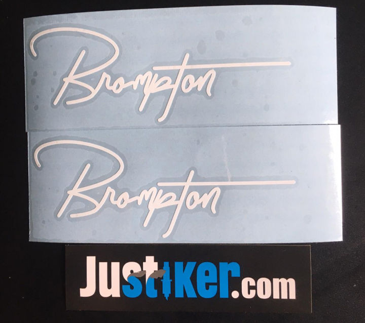 Sticker Sepeda Lipat BROMPTON Frame Sticker Logo