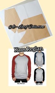 Pola jiplak / pola instan kaos Reglan