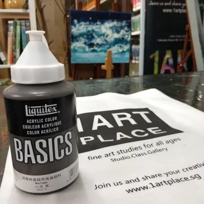 [SG Stocks Local Delivery] Artist 400ml Liquitex Basics Professional Acrylic Paint / Acrylic Painting Color Medium in Bottle / Fine Art Acrylic Colour / 1 ART PLACE
