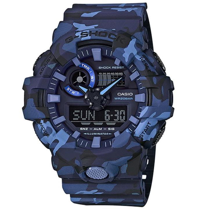 CASIO ORIGINAL CASIO G-SHOCK GA-700CM-2ADR MEN Biru Loreng
