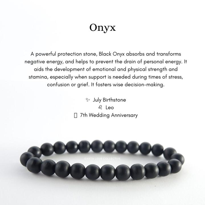 Matte deals onyx bracelet