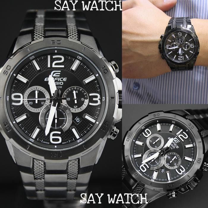 Jam Tangan Pria Casio Edifice EFR-538 L Leather Brown Original BM