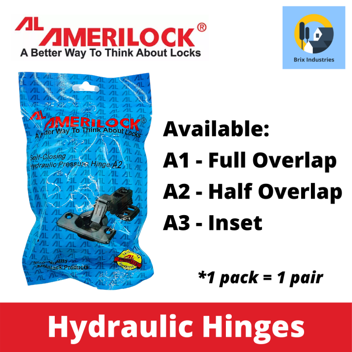 Amerilock Original Hydraulic Concealed Hinges SelfClosing A1 A2 A3 (1