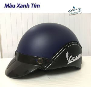 Nón Bảo Hiểm Nửa Đầu (Nam Nữ) - Mũ Bảo Hiểm Nửa Đầu Chất Lượng Viền Da Thời Trang