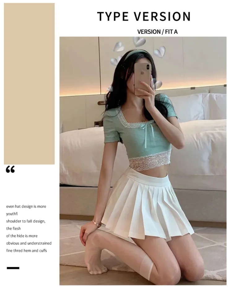 XS 3XL Korean Fashion Womens High Waist Skirt Slim Pleated Skater Tennis School Skirt Lazada PH