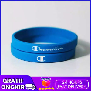 COD GELANG TANGAN BANGLE PRIA - GELANG KARET CHAMPION SPORT ORIGINAL BLUE