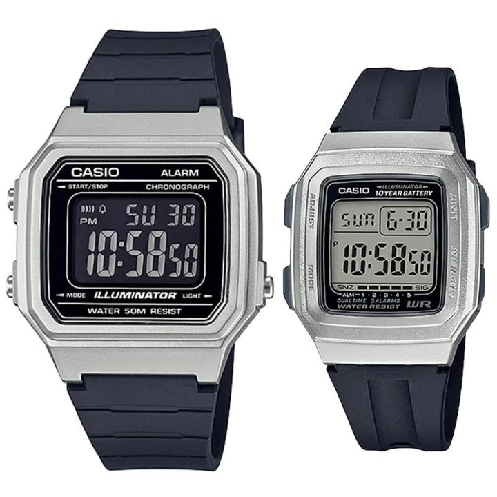 CASIO COUPLE ORIGINAL CASIO W-217HM-7BVDF -with- F-201WAM-7AVDF