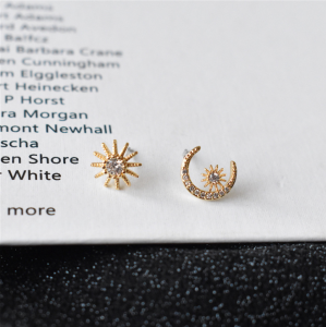 [SG] Star & Moon Earring Cluster Earring Stud 925 Silver Post