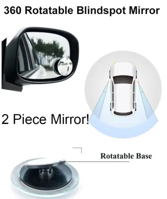 ❤360 Car Rotatable Blindspot Mirror❤Wide Angle Round Convex Vehicle Side ❤️SG Seller❤️